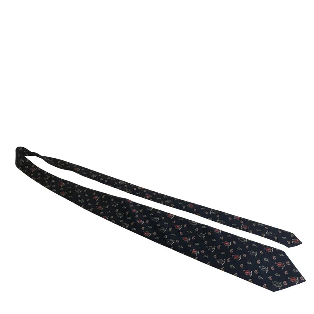 KFC Barco Team Gear Polyester Tie Navy Paisley Mens Necktie Work Office Dad Gift